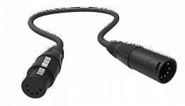 Кабель DMX (5-пин)M/(5-пин)F, 0.5м	